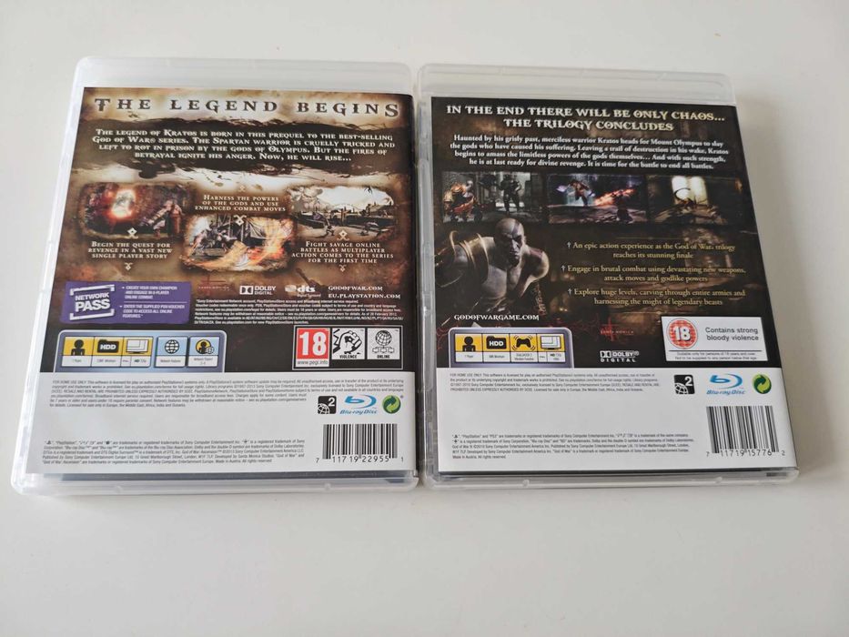 God of War III 3 + God of War Ascension Playstation 3 PS3