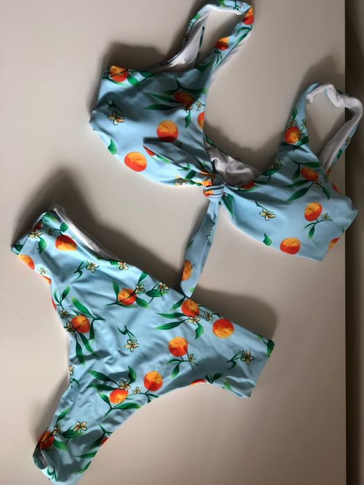 Costum de baie Amalfi cu print portocale - M/L