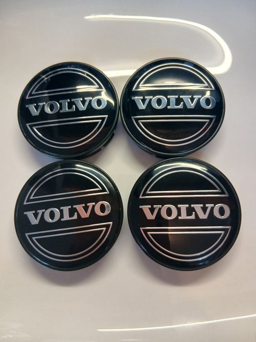 Капачки за джанти Волво Черни декоративни тапи за джанти 55/60 Volvo