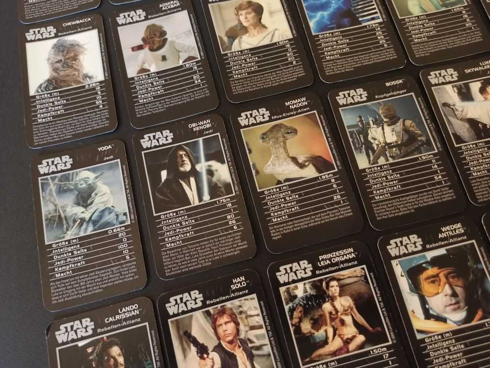 Set complet de cartonase Top Trumps Star Wars Episode IV – VI