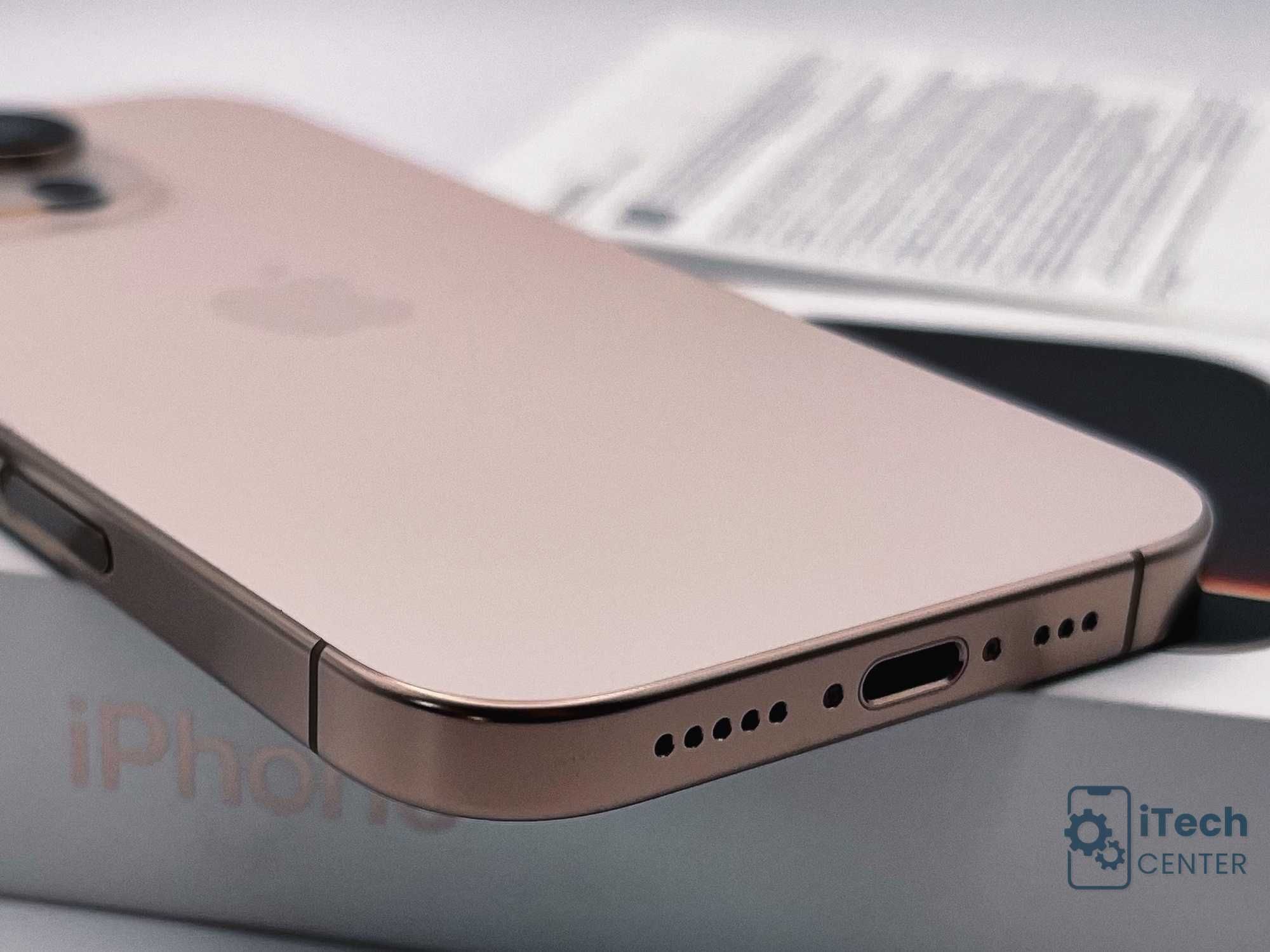 iPhone 16 Pro, 128GB, Desert, 100% батерия, КАТО НОВ, 1г. ГАРАНЦИЯ!