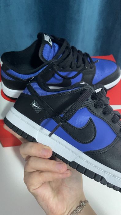 Nike dunk ORIGINALI albastru negru alb,noi