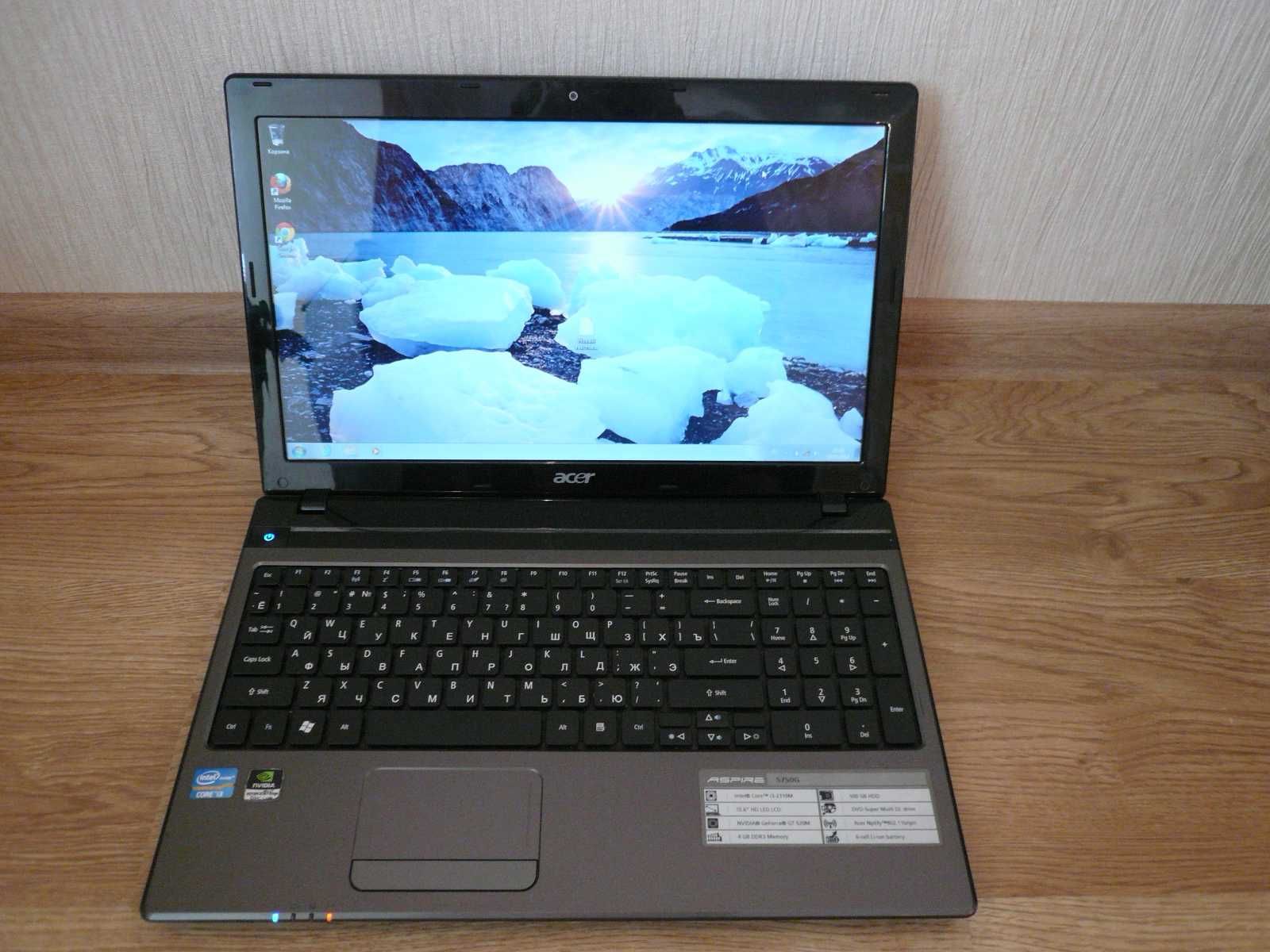 ноутбук Acer 5750G на Core i5