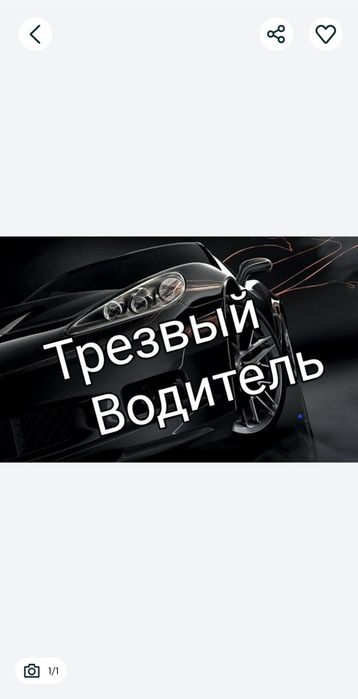 Трезвый водитель