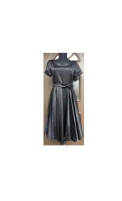 MANGO Little Black Dress Rochie Luxury Cloche Satin Nou Oferta