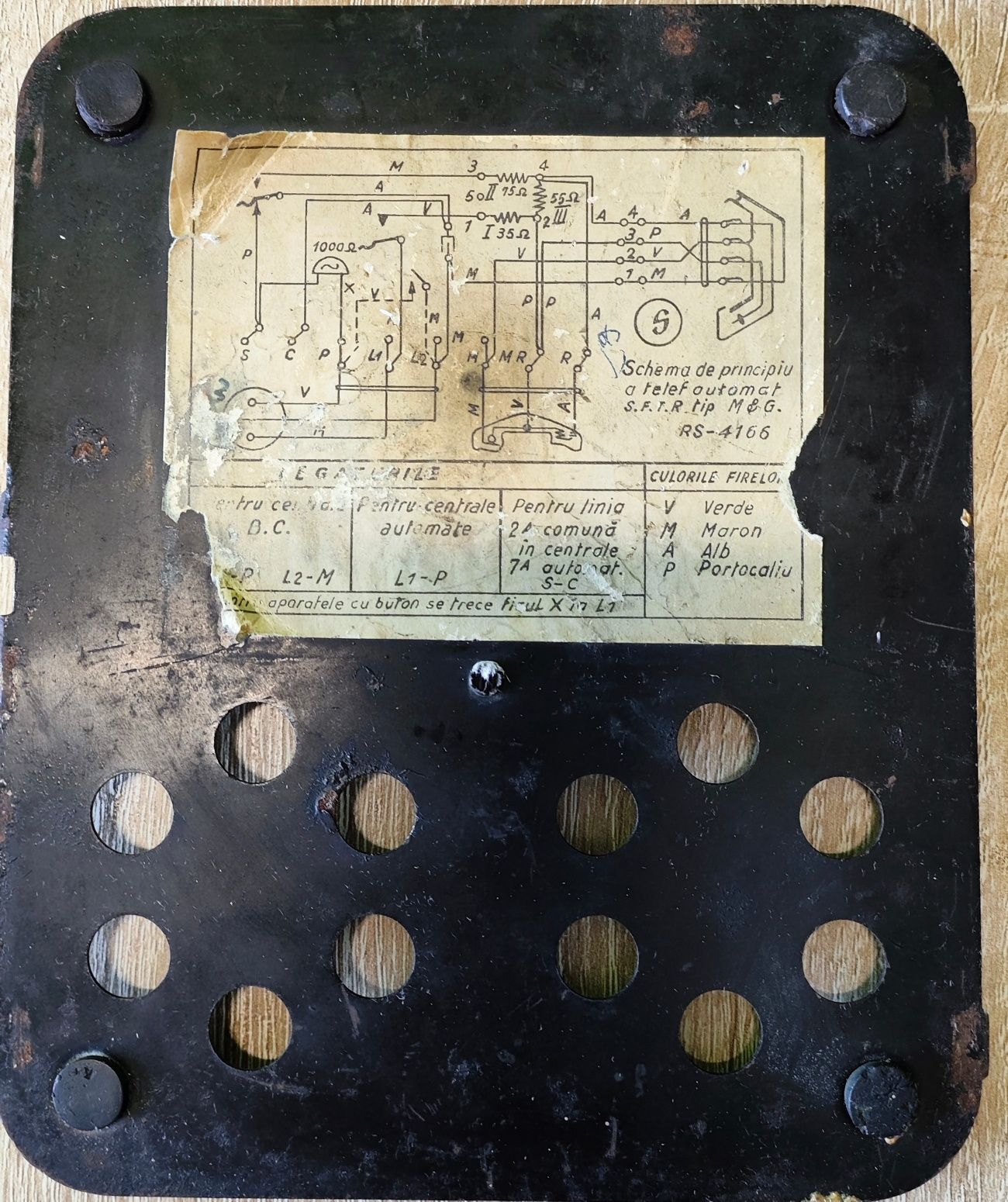 Telefon fix rotativ disc Standard Electrica, pa.Mix & Genest anii 1930