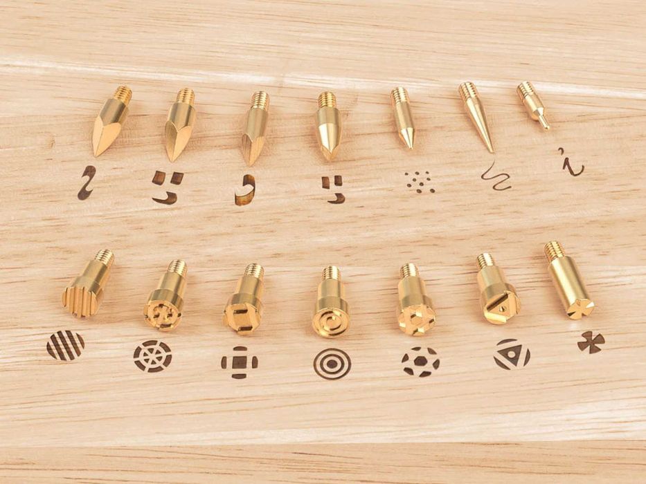 Aparat de pirogravat, pirogravura set 16 piese - nou sigilat, Germania