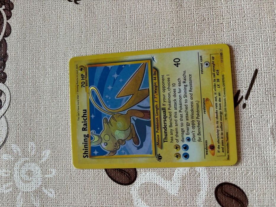 Shining Raichu 1st edition