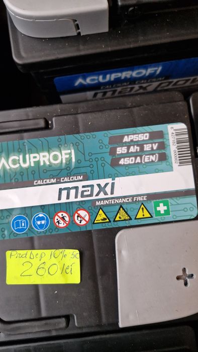 Baterii baterie acumulatori auto Noi și Sh la  cel mai bun preț .72 ah