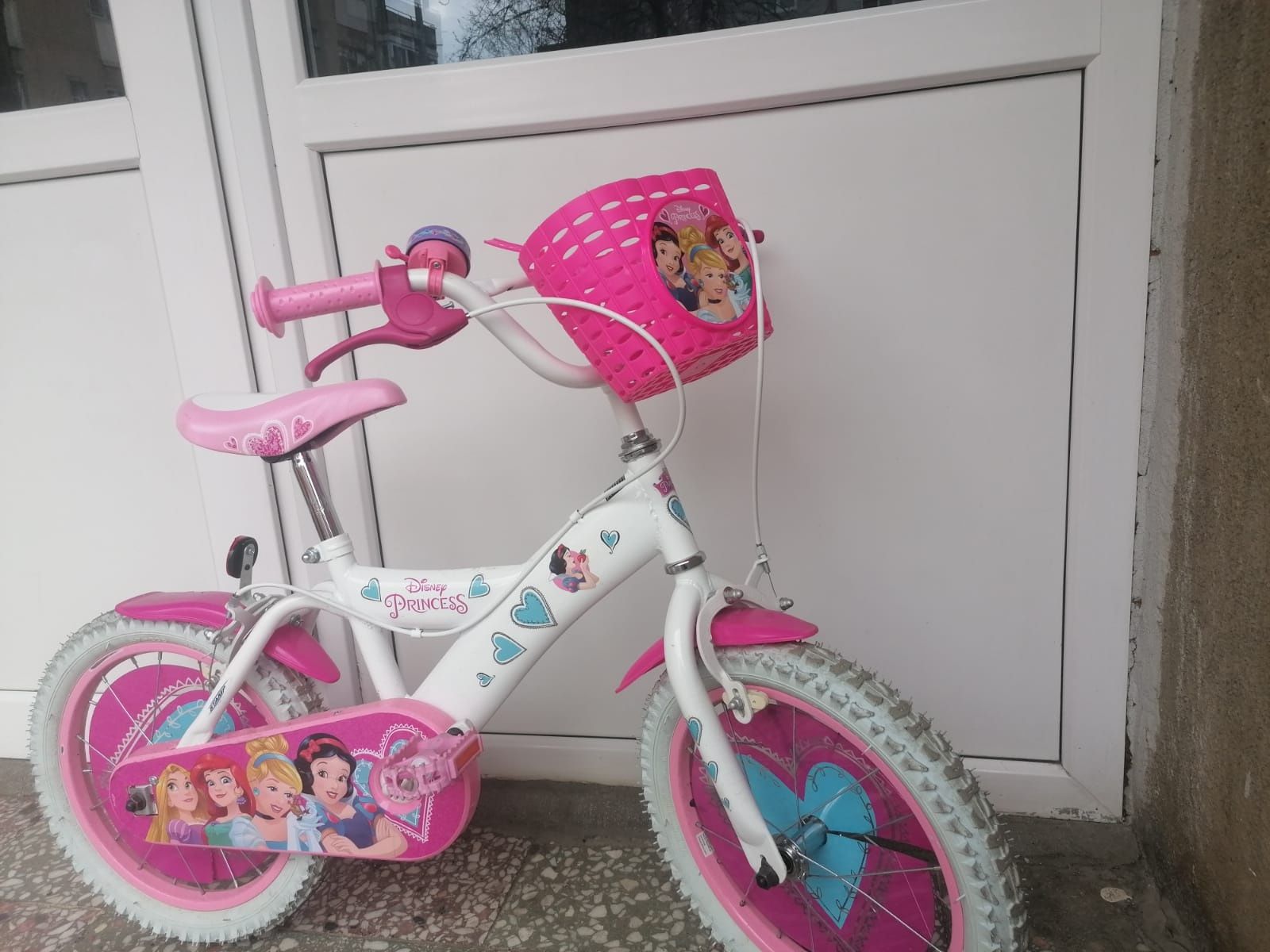 Bicicleta copii STAMP Disney Princess 16 inch + cască + kit protecție