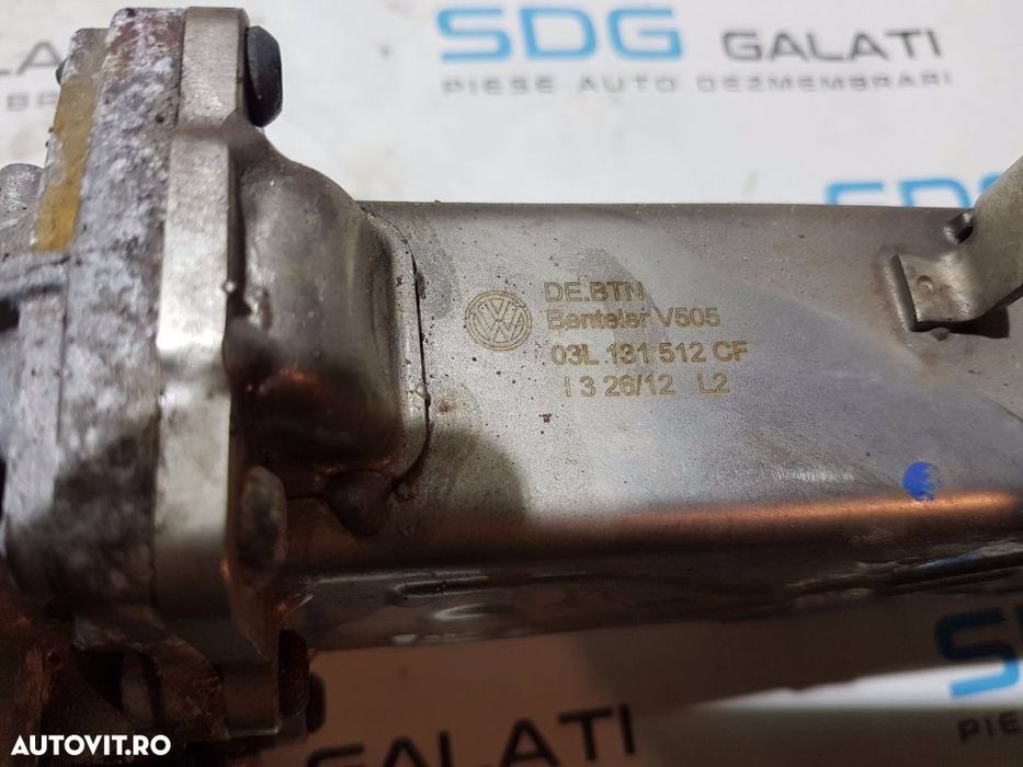 Racitor Gaze EGR Seat Exeo Altea Alhambra Ibiza Leon Toledo 1.6TDI CAY 2008 - Prezent COD : 03L 131 512 CF / 03L131512CF / 0 280 751 016