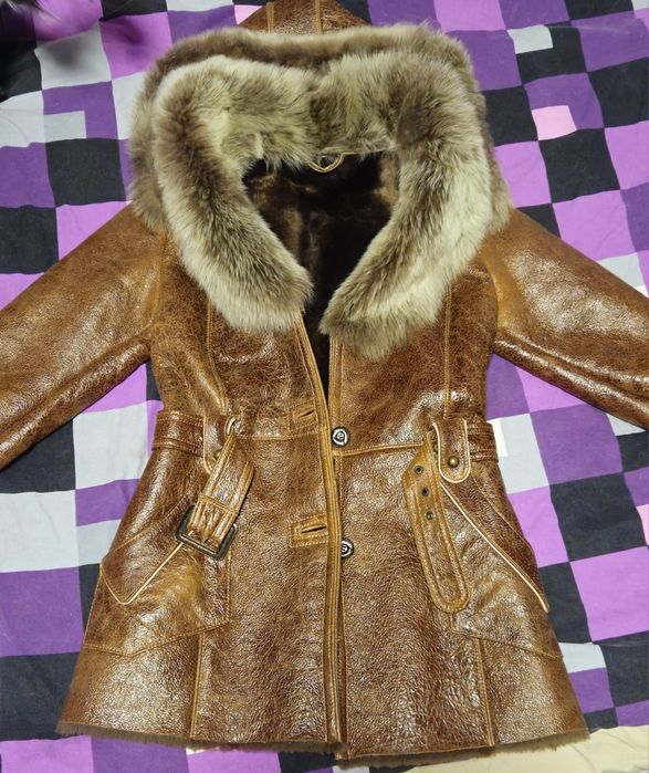 Cojoc dama piele naturala imblanit