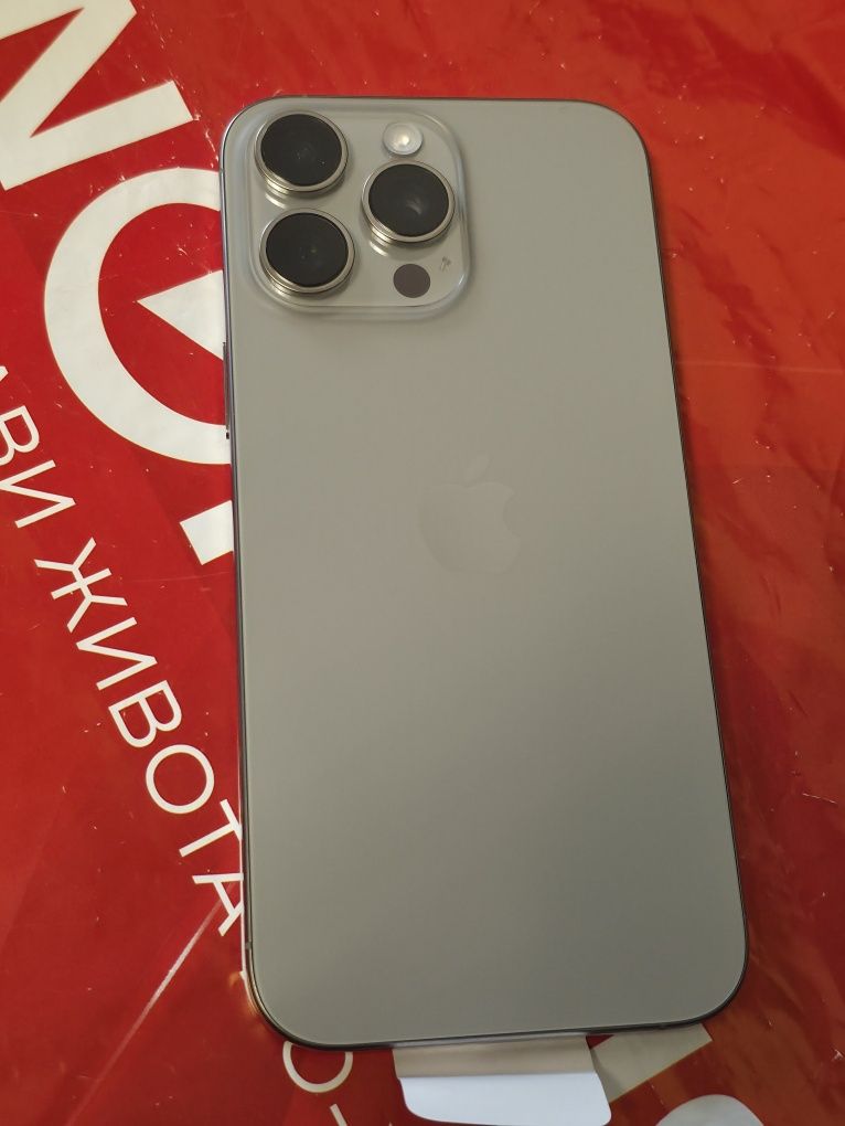 ЧИСТО НОВ 256GB iPhone 16 Pro Max Технополис Гаранция 2027г. NATURAL