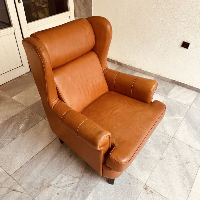 Кожен фотьойл тип „крилинг“ – отлично състояние