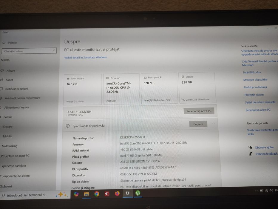 Laptop Fujitsu Lifebook E Series