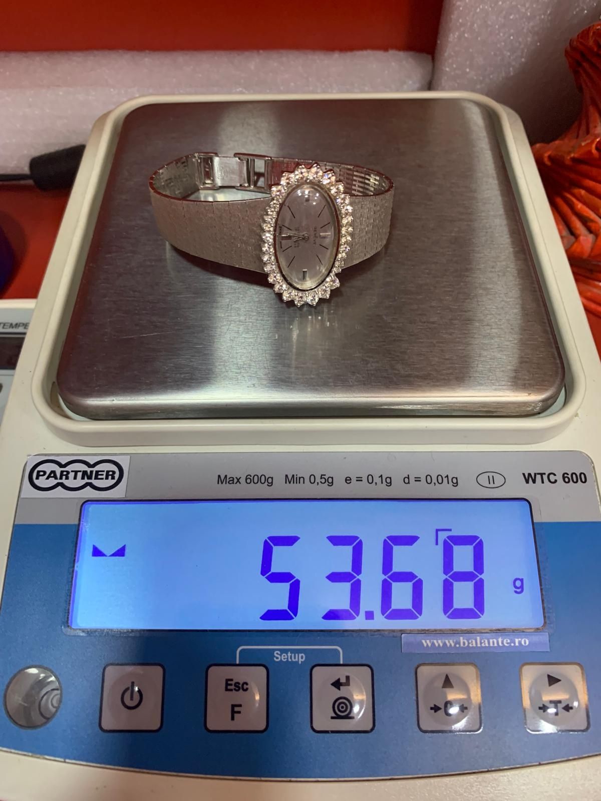 Ceas Geneve din aur 18K cu briliante Amanet BKG