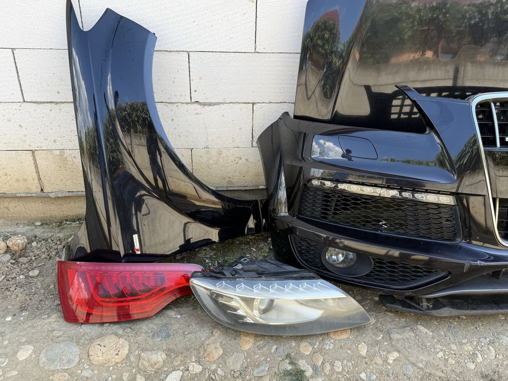 Fata complecta audi Q7 2013 facelift S-line led capota bara far aripa