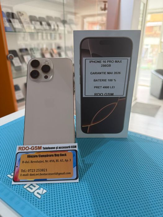 Iphone 16 Pro Max 256gb Desert Titanium/Ca NOU/Garantie
