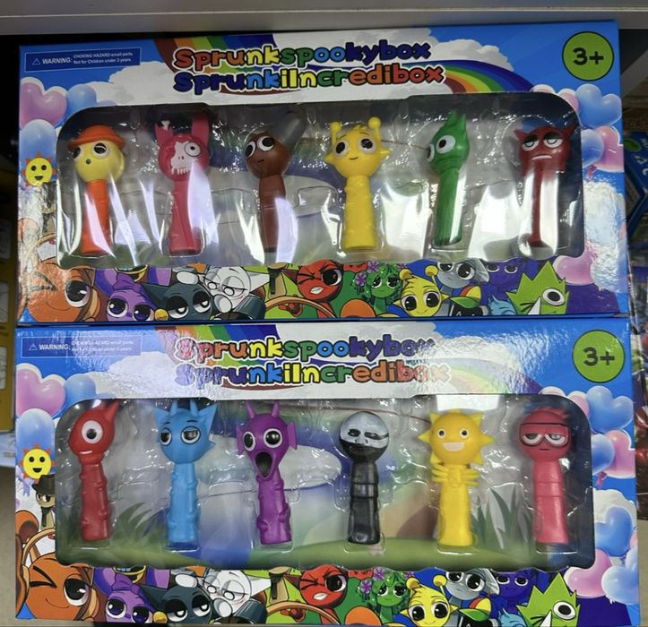 Комплект 6 броя фигурки Спрънки, Sprunki