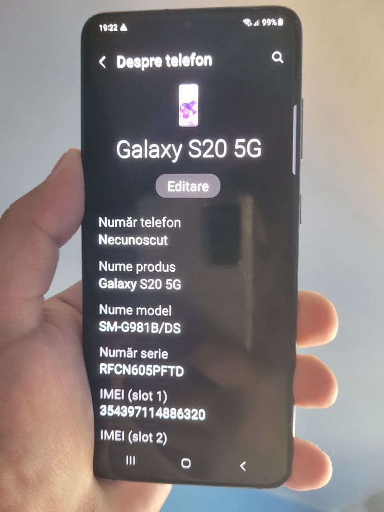 Vand Samsung S20 5G