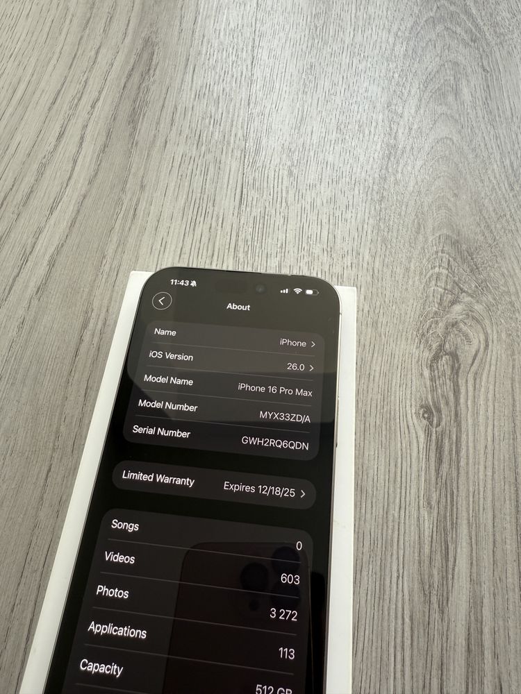 Перфектен!Iphone 16 pro max 512GB