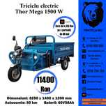Triciclu Thor MEGA 1500W electric 1000kg nou Agramix