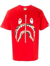 A BATHING APE Camo Shark T-Shirt