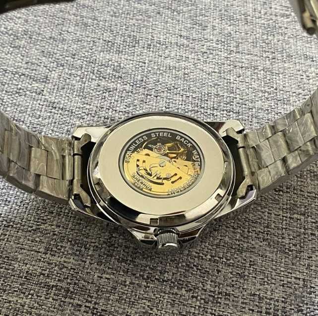 Новые механические мужские часы на браслете - автоподзавод- доставка