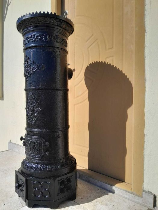 Soba veche din fonta pt decor utilizare vintage doar predare personala