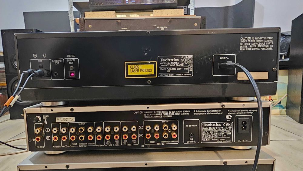 Cd player Technics SL-PS740 Class AA cu vumetru telecomanda video test