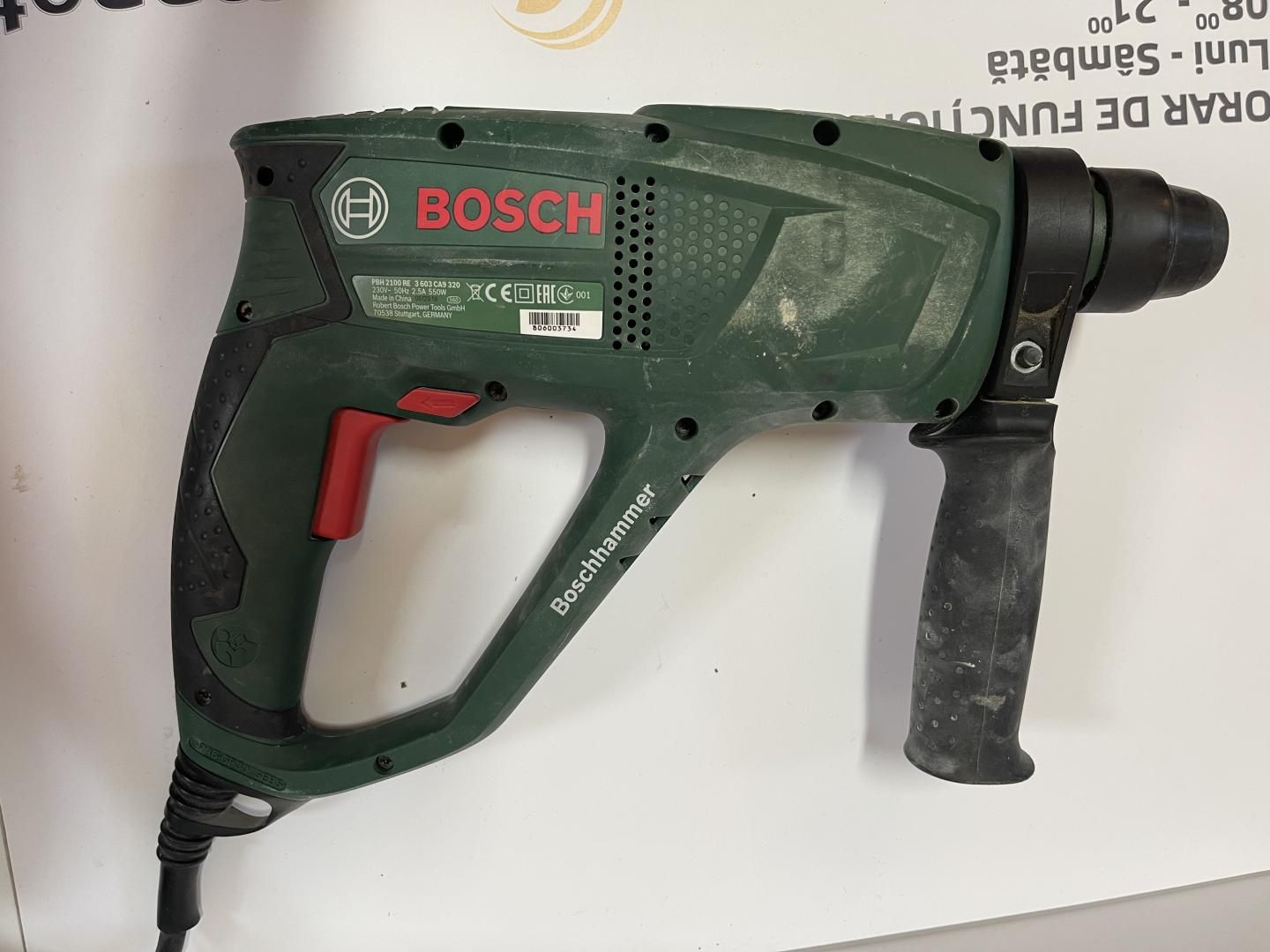 Ciocan rotopercutor Bosch PBH 2100 RE Compact, 550 W -P-
