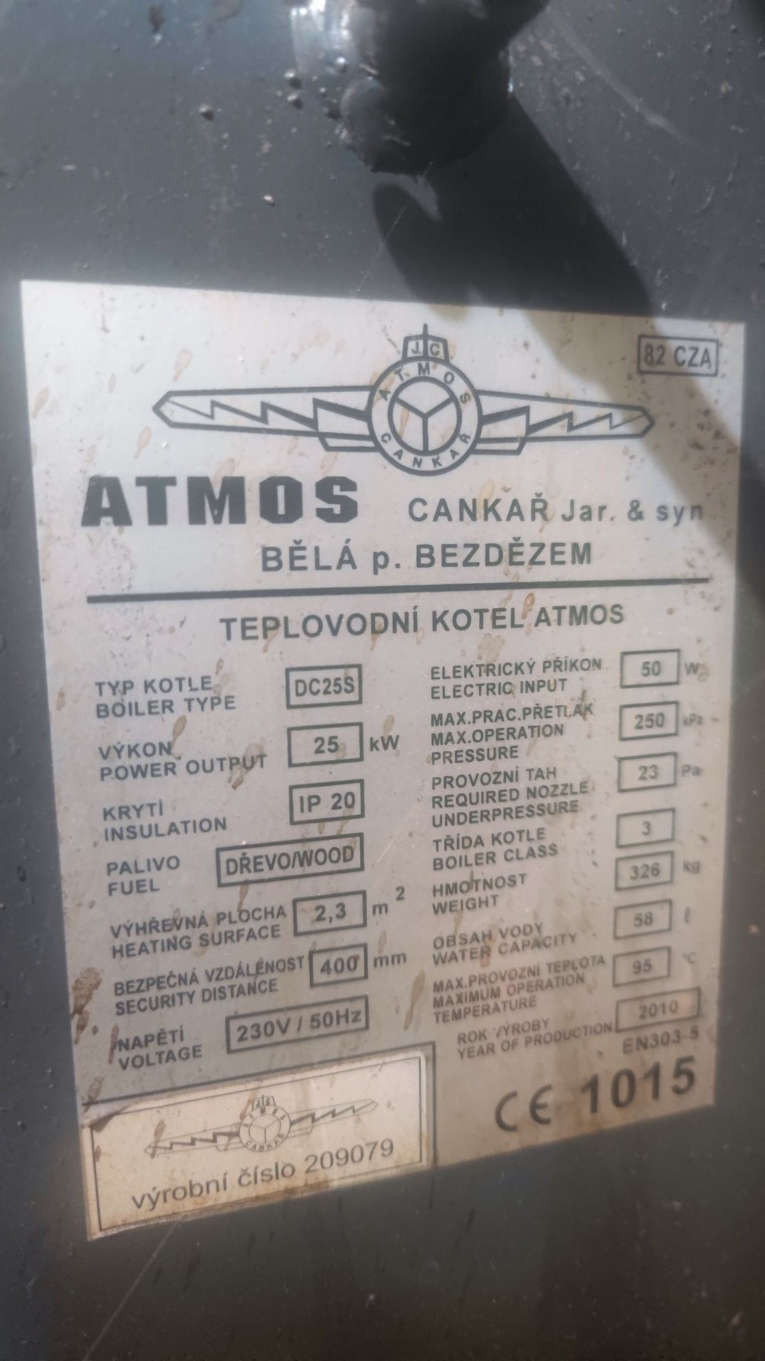 Dezmembrez centrala pe gazeificare Atmos 25s.