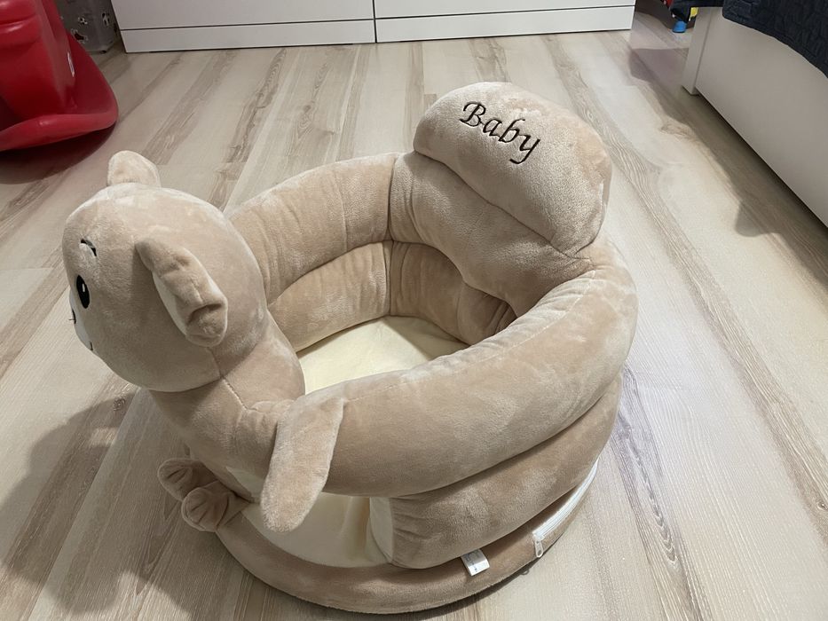 Бебешки фотьойл бежово мече