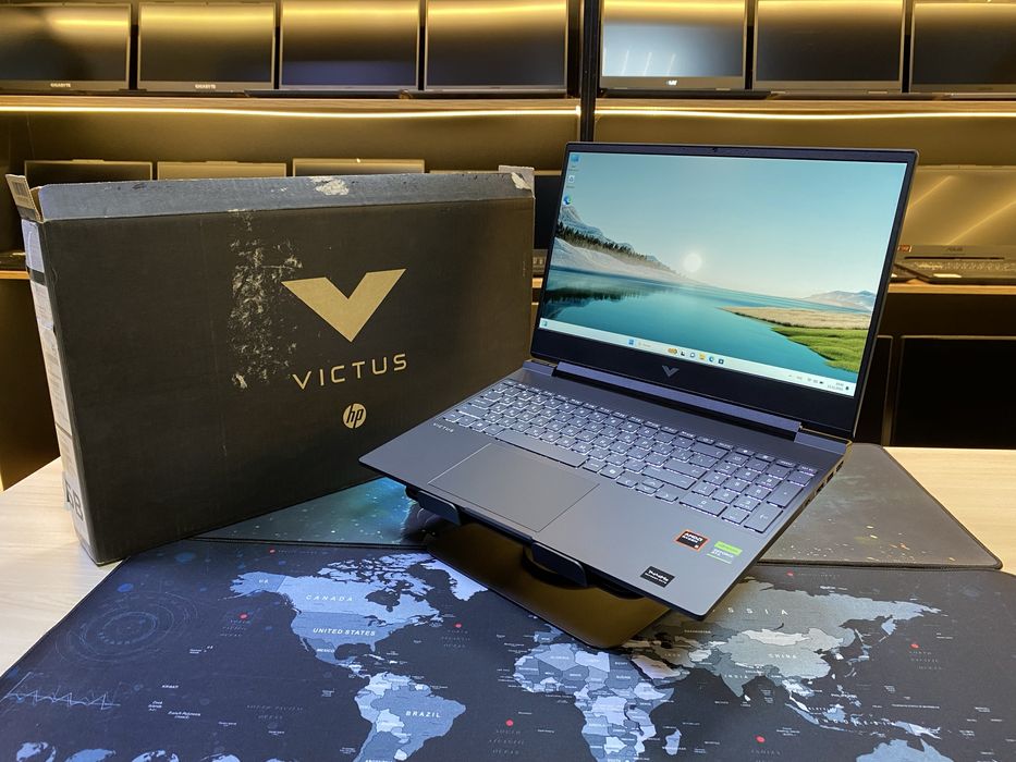 !!!НОВЫЙ!!! Игровой Ноутбук HP VICTUS 15 AMD Ryzen 5-8645HS! RTX 4050