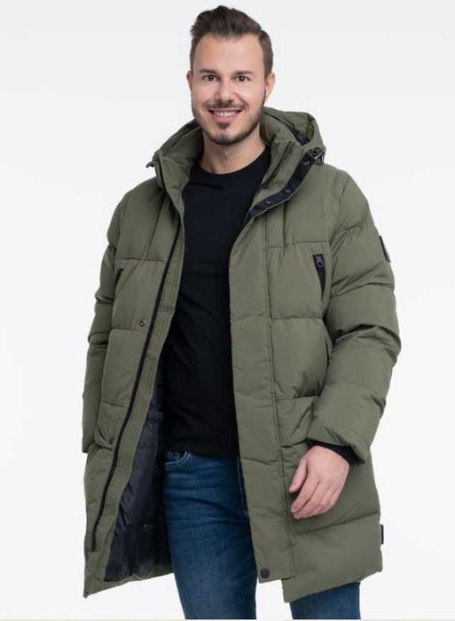 Мъжко дебело, дълго, непромокаемо зимно яке Tom Tailor - XL