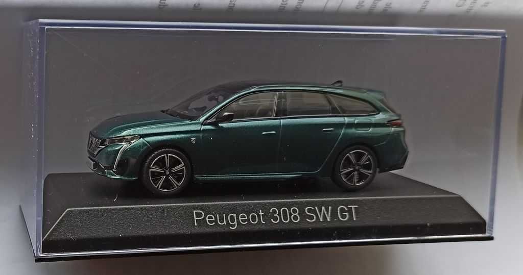 Macheta Peugeot 308 SW ST 2021 verde - Norev 1/43