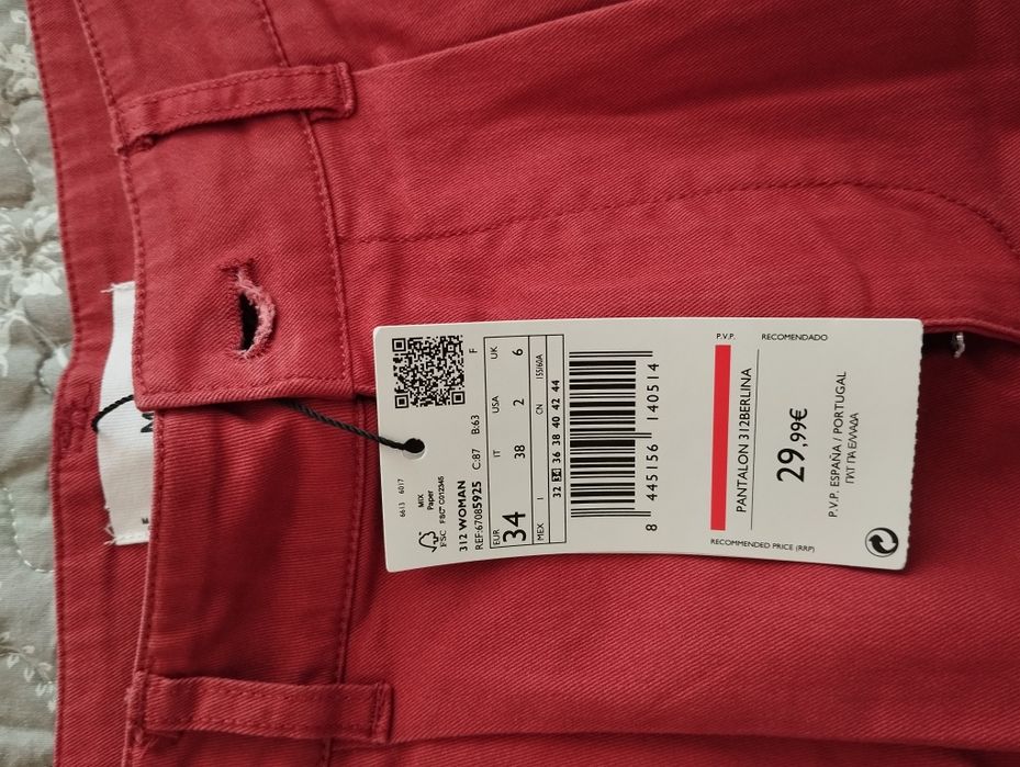 Pantaloni mango mărimea 34