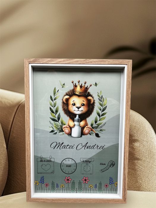 Tablouri personalizate cu datele nasterii micutului/micutei voastre