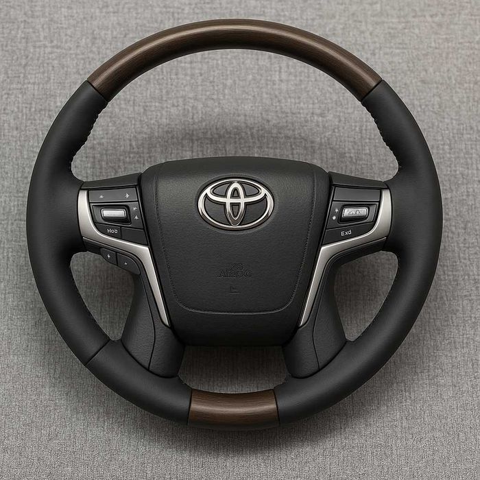 Toyota дървен спортен волан кожа Camry Avalon Highlander RAV4
