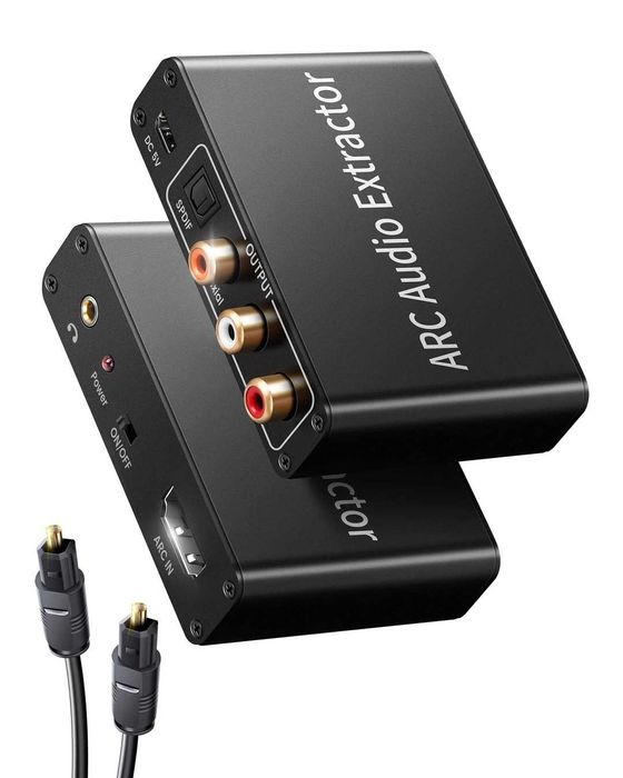 Extractor audio HDMI ARC cu cablu optic digital, convertor audio