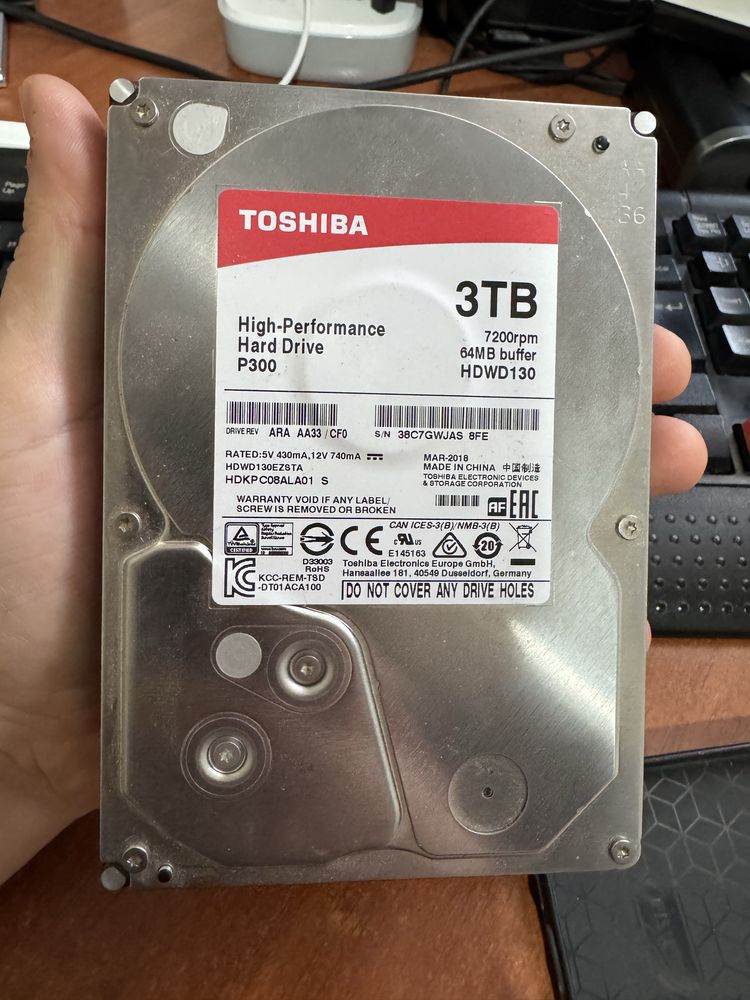 HDD 1TB / 2TB / 3TB / жесткий диск 1 тб / 2 тб / 3 тб