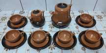 Set serviciu cafea rustic