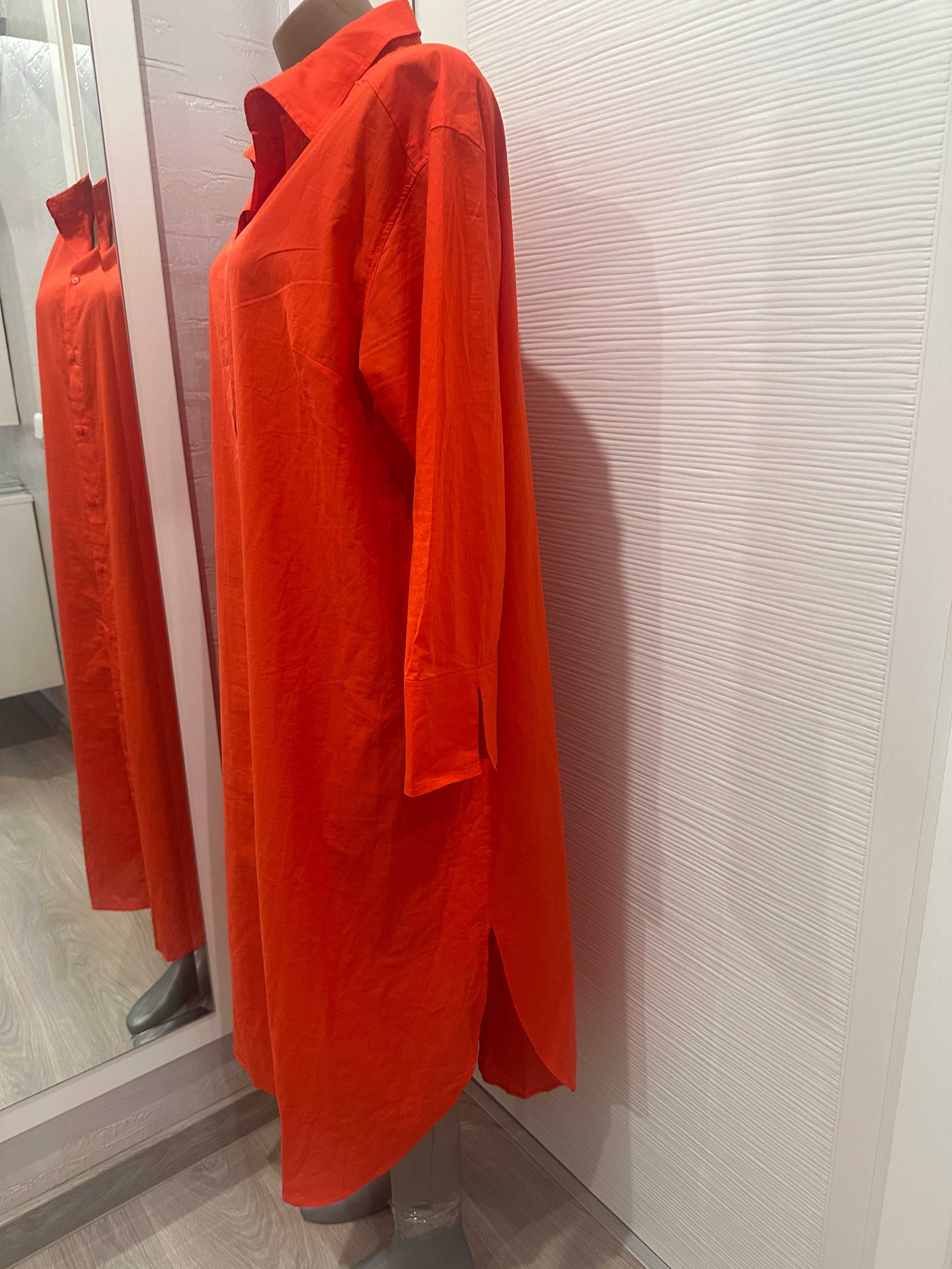 H&M рокля/риза памук L