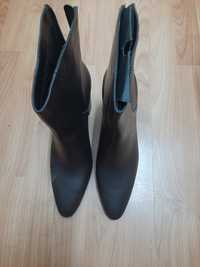 Botine piele Mango noi