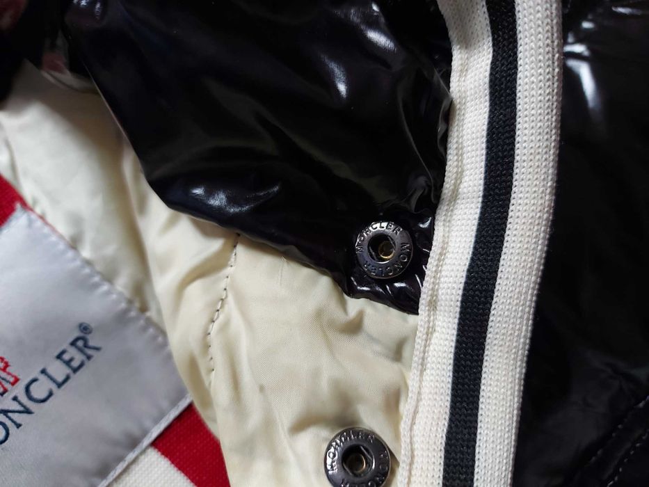 Moncler  M48 мъжко пухено яке 100%пух, черен лак ,водойстойчиво