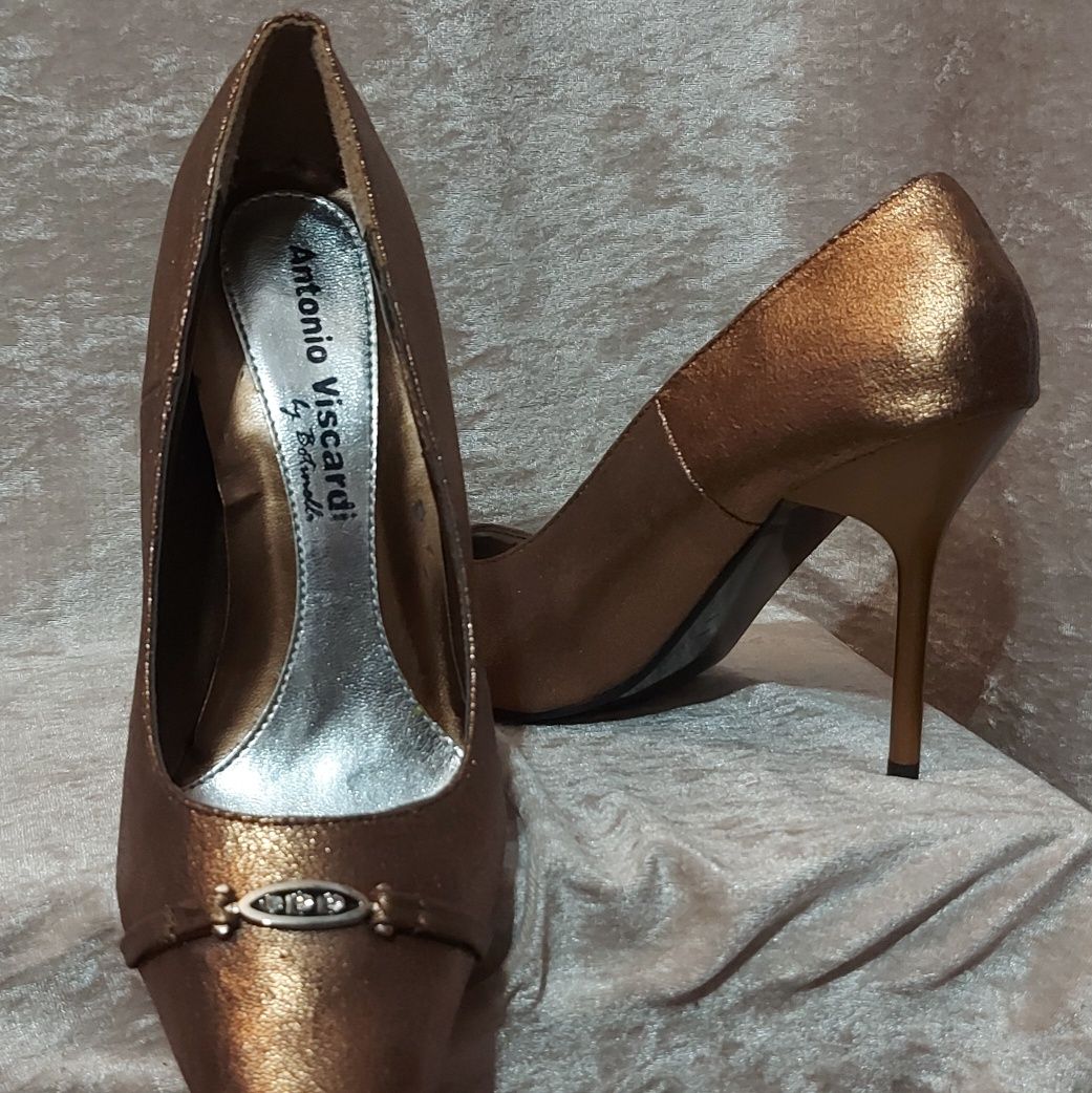 *Vintage* Stiletto bronz / auriu