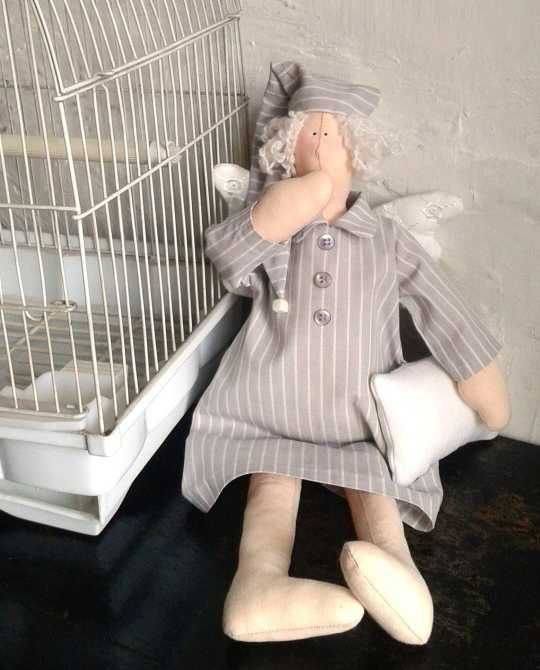 Сонный ангел "Тильда". Интерьерная игрушка.