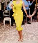 Rochie midi verde lime