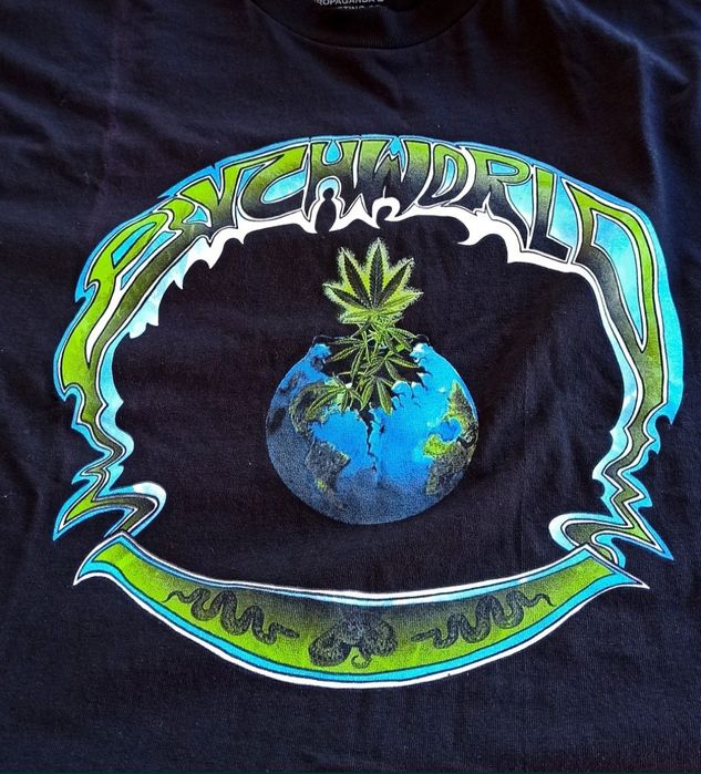 Psychworld globo t-shirt / Chinatown market t-shirt