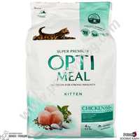 Пълноценна Храна за Подрастващи Котенца- с Пиле- 4кг- Opti Meal Kitten